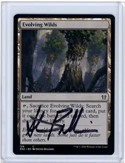Evolving Wilds Zendikar Rising Commander Signed Artist Proof MTG - Image 1