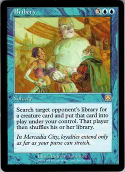 Bribery Mercadian Masques Rare LP Magic: The Gathering 62 Normal - Image 1