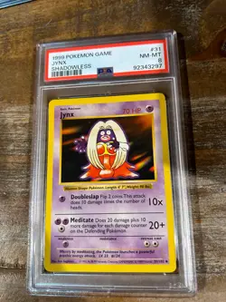 1999 Pokemon Game Base JYNX SHADOWLESS #31 PSA 8 RARE 2 - Image 1