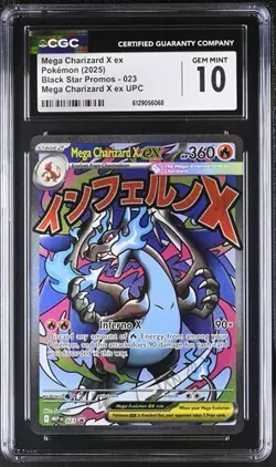 Mega Charizard X EX *CGC 10* Full Art *Phantasmal Flames UPC Promo* #23 - Image 1