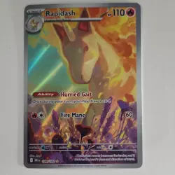 Pokemon Rapidash 189/182 Sv10 Destined Rivals Illustration Rare Holo 110 HP - Image 1