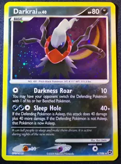 Pokemon Darkrai 4/106 Holo Great Encounters - Image 1