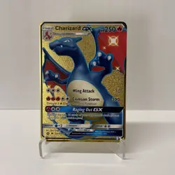 Charizard GX Gold Metal Pokemon Card-Collectible Gift Display！bonny - Image 1