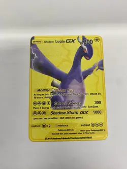 Shadow Lugia GX Gold Metal Pokemon Card-Collectible Gift Display！GOOD - Image 3