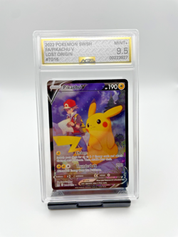 AGS 9.5 Mint Pikachu V TG16/TG30 Lost Origin Ai Graded Pokemon - Image 1