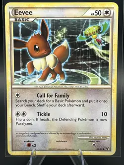 Pokemon TCG Eevee HS-Undaunted 48/90 Regular Common NM - Image 1