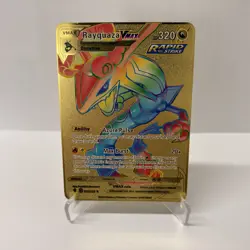 Rayquaza VMAX Gold Metal Pokemon Card-Collectible Gift Display！bonny - Image 2
