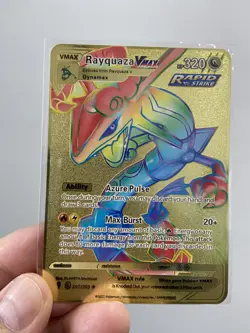 Rayquaza VMAX Gold Metal Pokemon Card-Collectible Gift Display！bonny - Image 3