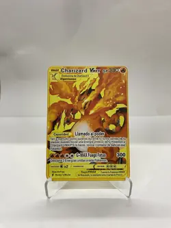 Charizard VMAX Gold Metal Pokemon Card-Collectible Gift Display！PRETTY - Image 1