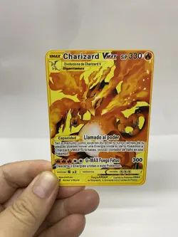 Charizard VMAX Gold Metal Pokemon Card-Collectible Gift Display！PRETTY - Image 5