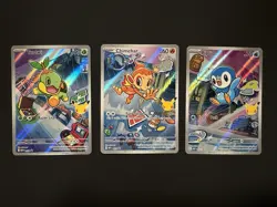 Pokemon TCG First Partner Illustration Collection Series 1 Gen 4 Sinnoh Starters - Image 1