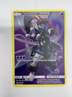 Armored Mewtwo HP120 Gold Metal Pokemon Card-Collectible Gift Display！NICE~ - Image 1