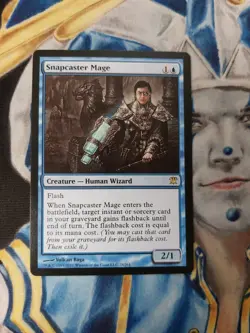 Snapcaster Mage MTG Innistrad Rare Blue Creature Moderately Played x1 - Image 1