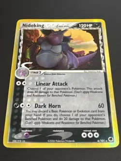 Pokemon TCG Nidoking Delta Species 6/101 Holo Rare Ex Dragon Frontiers 2006 LP - Image 2