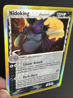 Pokemon TCG Nidoking Delta Species 6/101 Holo Rare Ex Dragon Frontiers 2006 LP - Image 5
