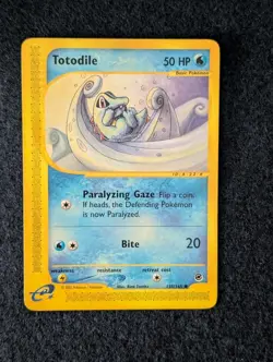 Pokemon TCG Totodile Expedition Common 135/165 LP - Image 1