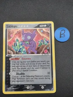 Pokemon TCG 2006 Sableye 10/100 Crystal Guardians Holo -B - Image 1