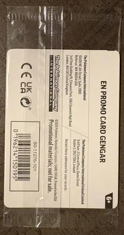 Pokemon TCG Gengar Gamestop Exclusive Stamped Promo Perfect Order Sealed - Image 2