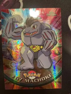 x1 Machoke Pokemon TOPPS CHROME SPECTRA CHROME Machoke #67 - Image 1