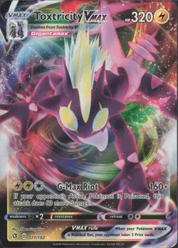 Pokemon TCG - Toxtricity VMAX 071/192 Holo Rare VMAX Rebel Clash - 993 - Image 1