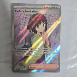 Pokemon Erika's Invitation 196/165: SV151 Ultra Rare Trainer Full Art Holo Engl… - Image 1