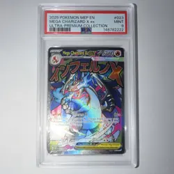 Pokemon Mega Charizard X ex 023 Me: Mega Evolution Promo Holo PSA 9 - Image 1
