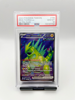 Pokemon Iron Thorns ex 196/167 Twilight Masquerade Graded PSA 10 Gem Mint - Image 1
