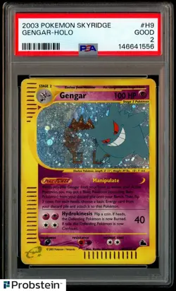 2003 Pokemon Skyridge #H9 Gengar Holo PSA 2 GD - Image 1