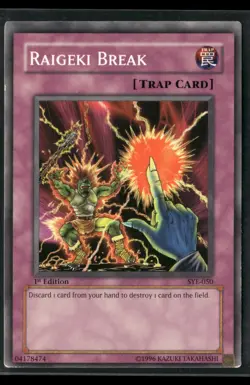 Raigeki Break SYE-050 Starter Deck: Yugi Evolution Yu-Gi-Oh 1st Edition HP - Image 1