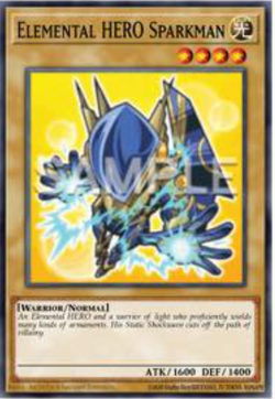 Yugioh! Elemental HERO Sparkman Maze of the Muertos MZMU-EN029 - Image 1