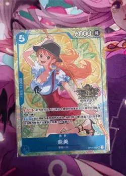 IN STOCK Nami OP11-054 SR Alt 3rd Anniversary One Piece TCG Chinese Exclusive - Image 1