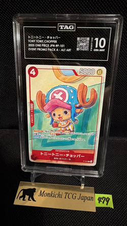 TAG GEM MINT 10 Tony Tony Chopper P-101 JP ONE PIECE McDonald's Promo 2025 japan - Image 1