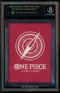 2025 BVB X ONE PIECE MATCH DAY PROMOS #003 MONKEY D. LUFFY BGS 10 BLACK LABEL - Image 3