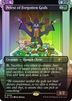 Magic The Gathering MTG PRIEST OF FORGOTTEN GODS FOIL Secret Lair NM - Image 1