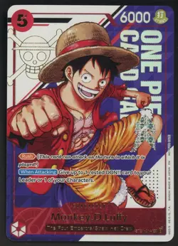 One Piece TCG Monkey D Luffy Treasure Pack ST21-014 - Image 1