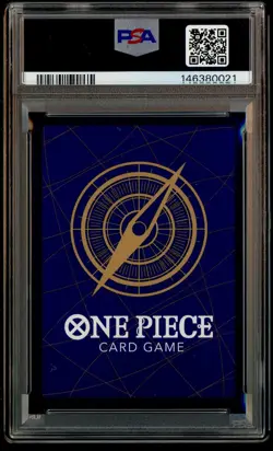 2023 One Piece OP-11 Japanese 3rd Anniversary Gold #119 Monkey D. Luffy PSA 10 - Image 3