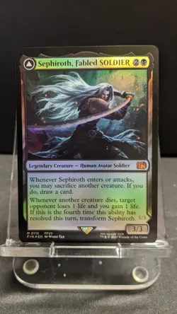 2025 MTG Final Fantasy Sephiroth Fabled Soldier One Winged Angel Border FOIL 115 - Image 1
