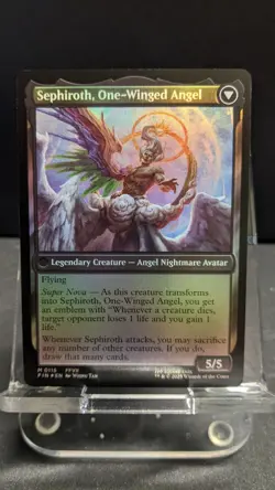 2025 MTG Final Fantasy Sephiroth Fabled Soldier One Winged Angel Border FOIL 115 - Image 2