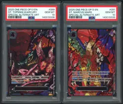 Lot (6) PSA 10 Five Elders Demon God Pack w/ Imu One Piece Sequential Set - Image 4