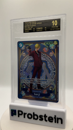 2025 One Piece Fist of Divine Speed OP06119 Sanji Alt Art SP BGS 10 BLACK LABEL - Image 2