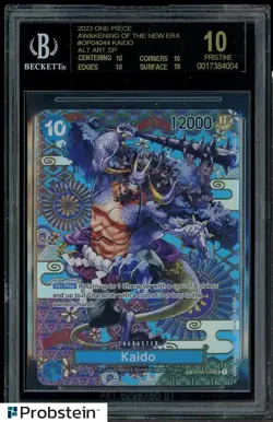 2023 One Piece Awakening/New Era OP04044 Kaido Alt Art SP BGS 10 BLACK LABEL - Image 1