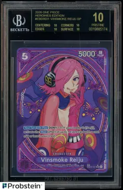 2026 One Piece Heronies Edition #EB03031 Vinsmoke Reiju SP BGS 10 BLACK LABEL - Image 1