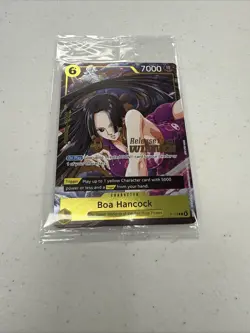One Piece Boa Hancock Release Event Winner P-115 Sealed Holo Stamp NM - Image 2