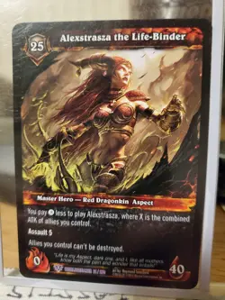 Alexstrasza the Lifebinder x1 Worldbreaker World of Warcraft TCG WOW Master Hero - Image 1