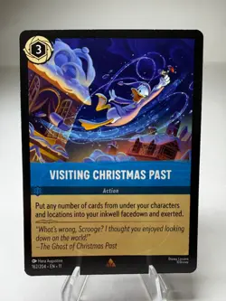 Visiting Christmas Past 162/204 Rare Disney Lorcana Winterspell - Image 1