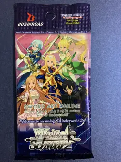 1x New SWORD ART ONLINE ALICIZATION VOLUME 2 BOOSTER Pack WEISS SCHWARZ English - Image 1