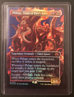 Phlage, Titan of Fire's Fury (Borderless) Modern Horizons 3 FOIL 379 NM - Image 1