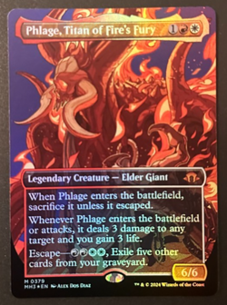 Phlage, Titan of Fire's Fury (Borderless) Modern Horizons 3 FOIL 379 NM - Image 2