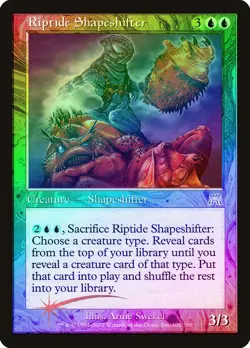 Riptide Shapeshifter FOIL Onslaught PLD Blue Uncommon MAGIC MTG CARD ABUGames - Image 1