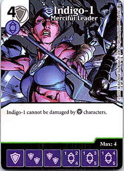 DC Dice Masters War Of Light Card & Dice #83 Indigo-1 Merciful Leader - Image 1